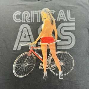 Hustler Sexy Pin Up Mens XL Black Graphic T-Shirt Booty Shorts Critical A$$